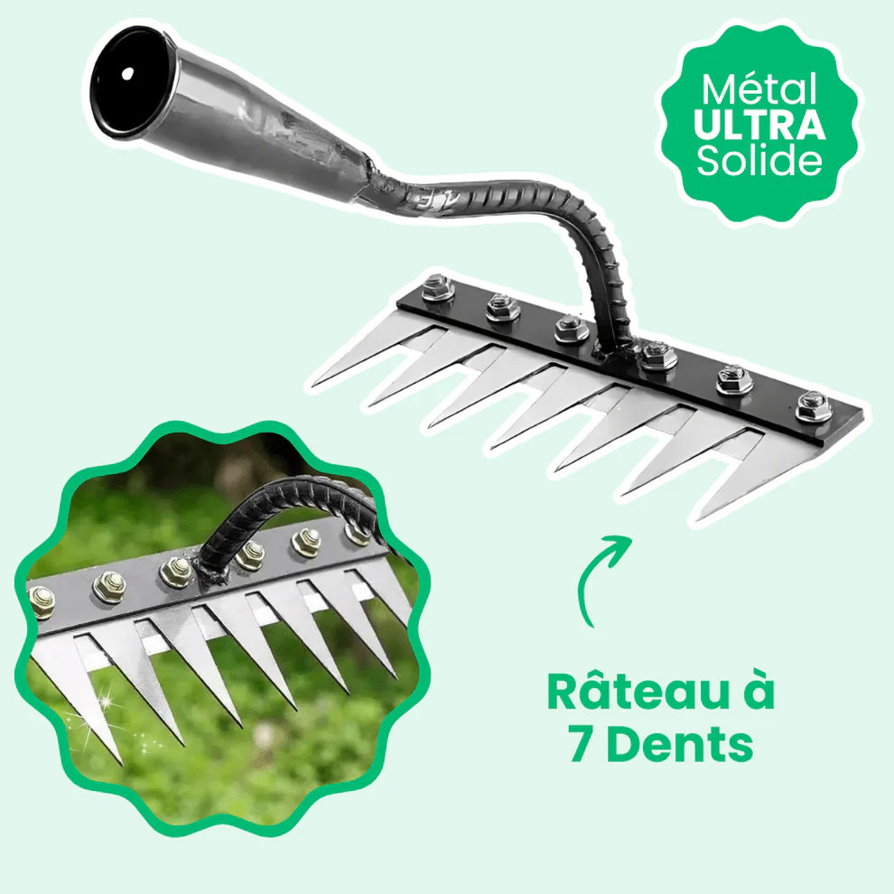 Râteau Désherbant  Renforcé Par Une Lame
