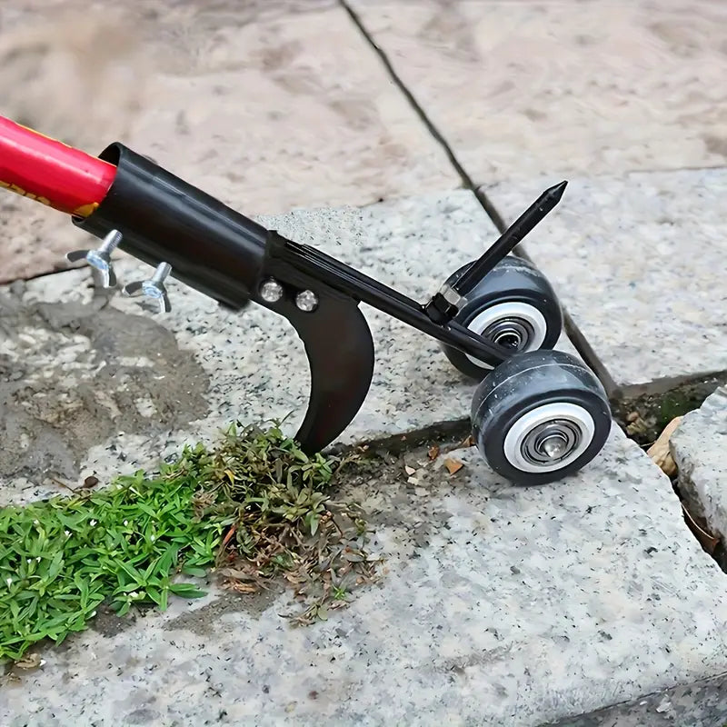 Désherbeur roulant pour fissures