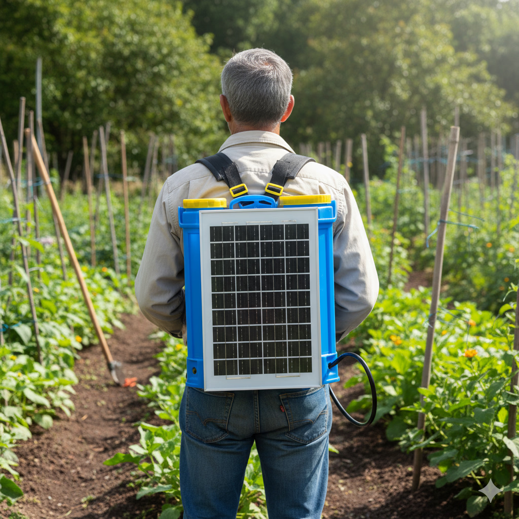 Le Pulvérisateur Dorsal Le Plus Vendu Fonctionne À L’Énergie Solaire